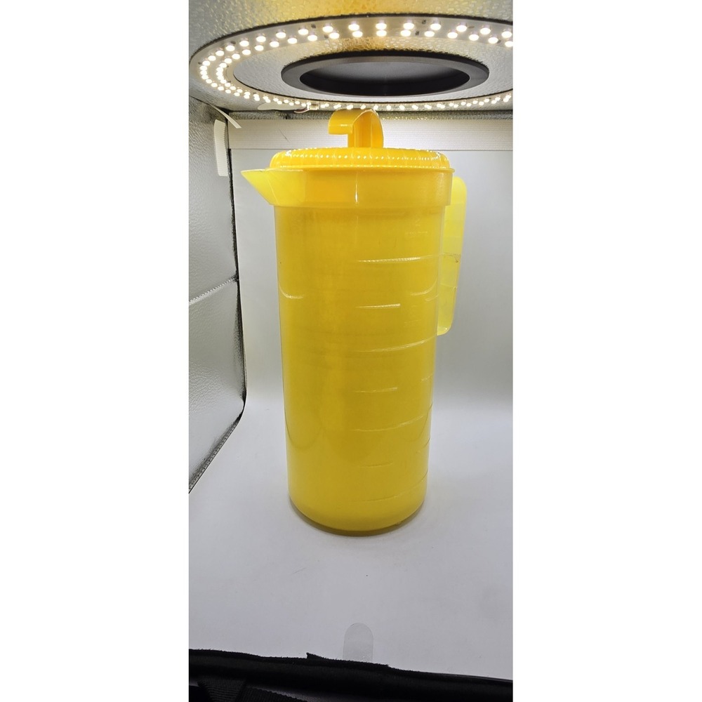 Federal Housewares Yellow Plastic Tea Lemonade Juice Pitcher Mixing Plunger 2 qt